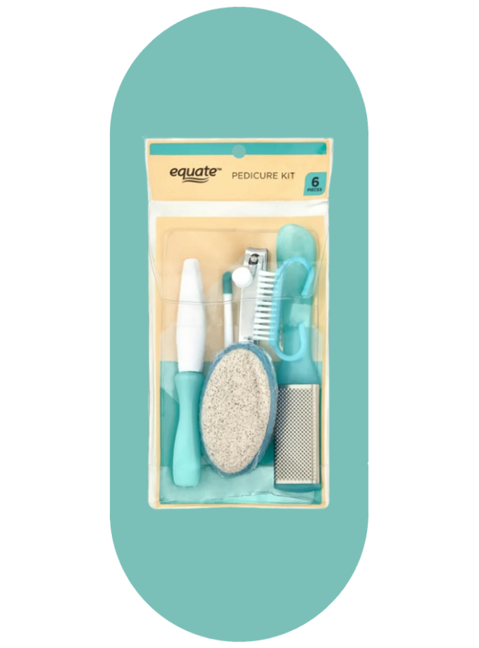 Equate 6pc Pedicure Kit